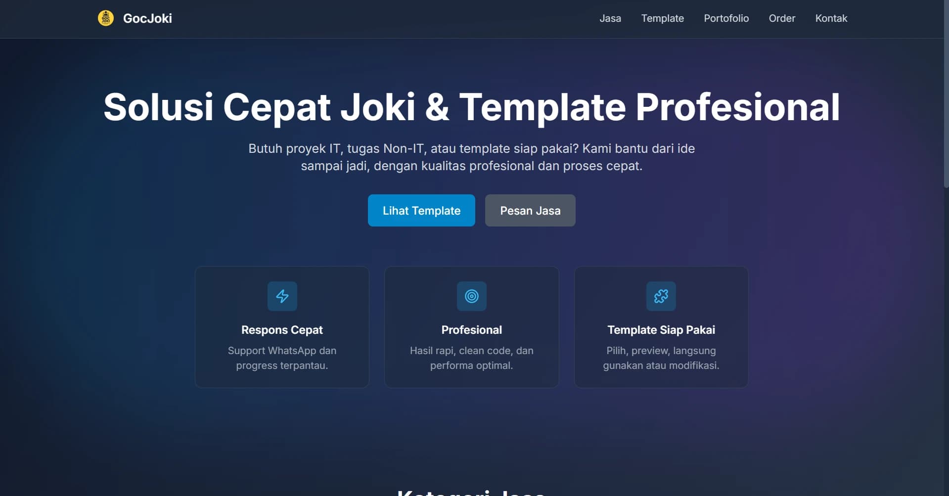 JokiGoC - Joki's Blog Template